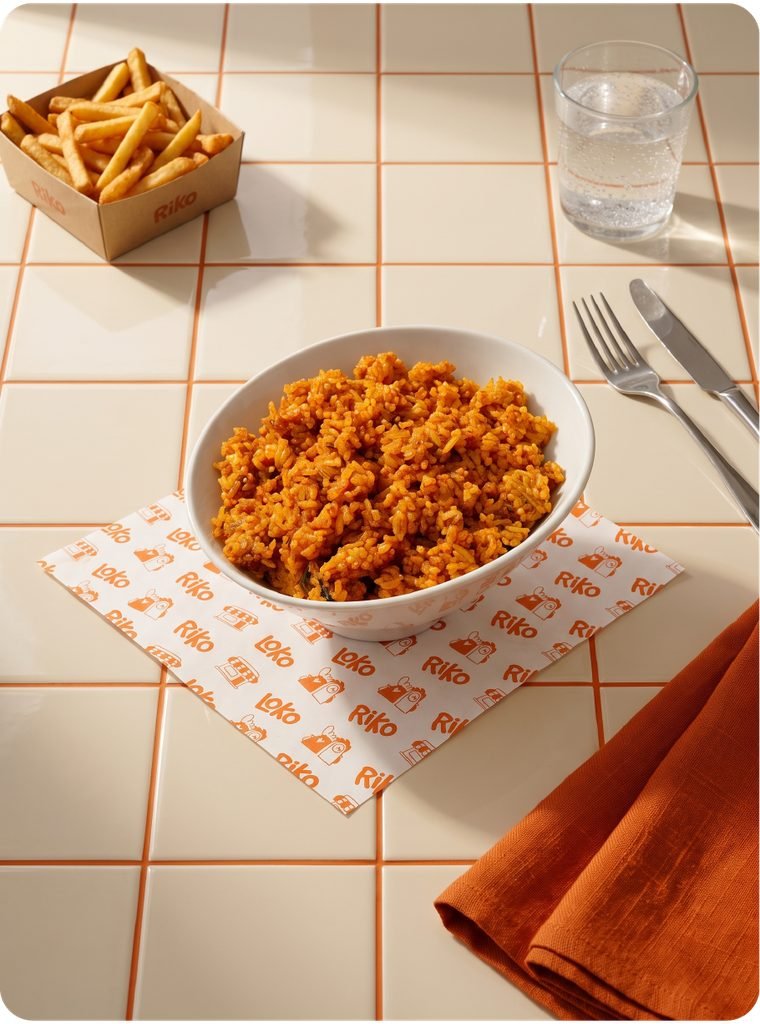 Bol de riz rouge