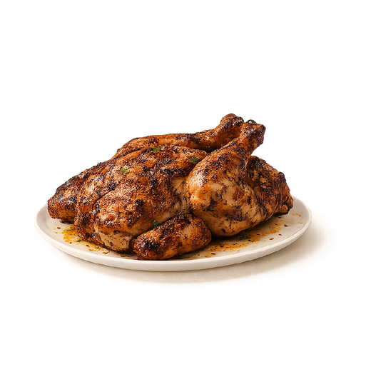 Poulet entier braisé